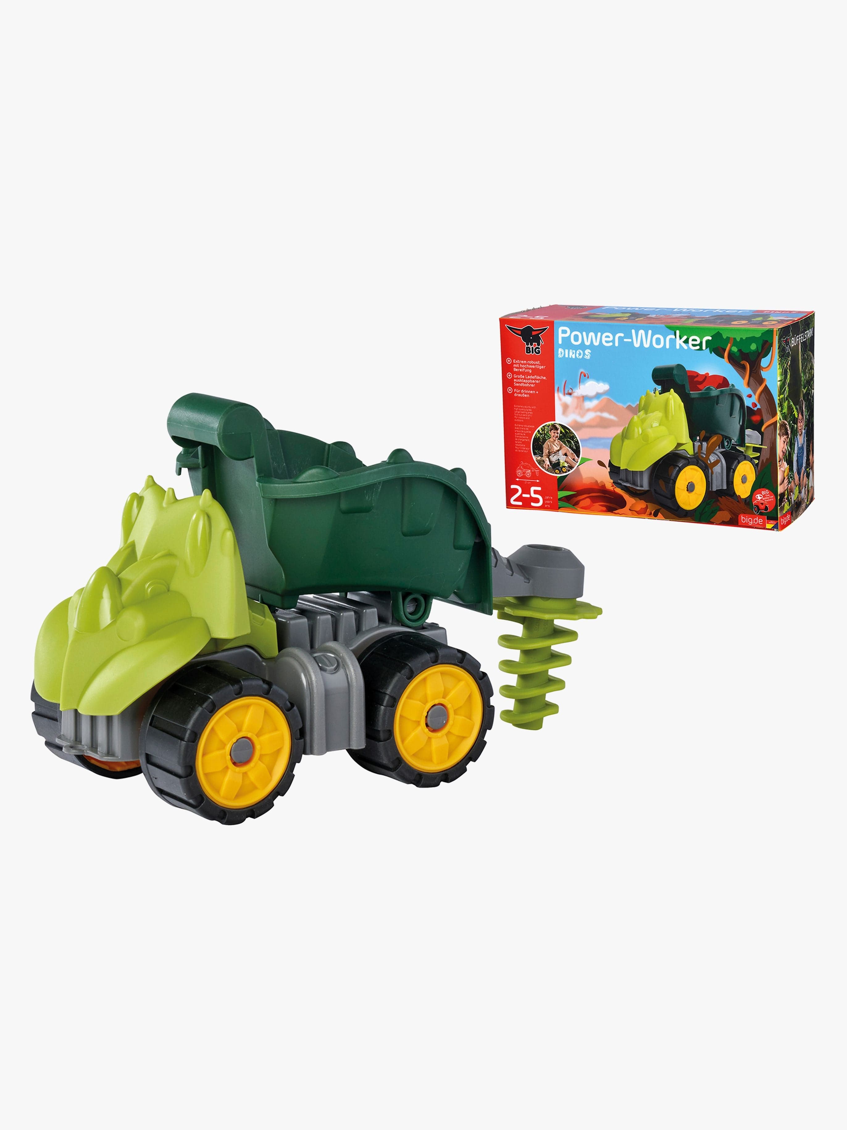 BIG Power Worker Dino Kippiauto, Monivärinen