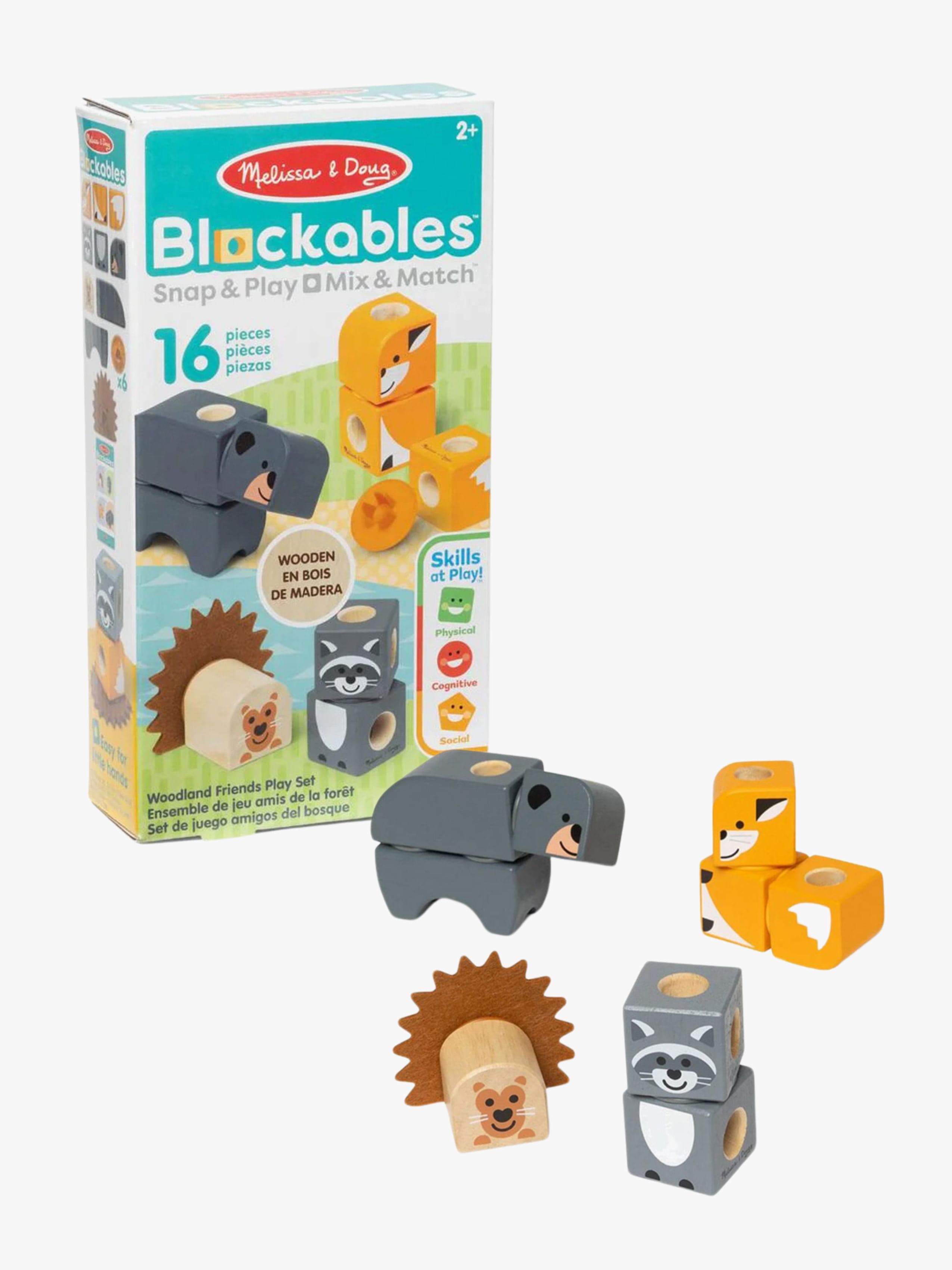 Melissa & Doug Blockables Rakennussarja Metsän Eläimet 16 Osaa