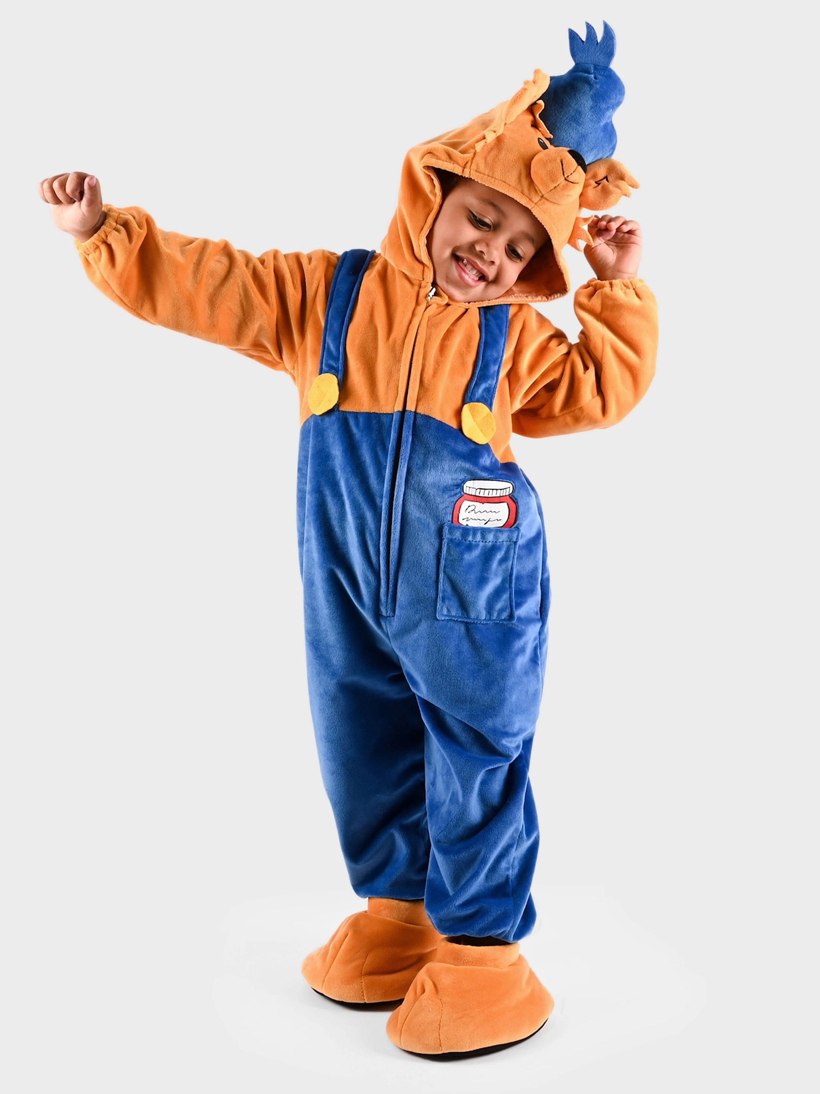 Den Goda Fen Naamiaisasu Bamse 104 cm, Sininen