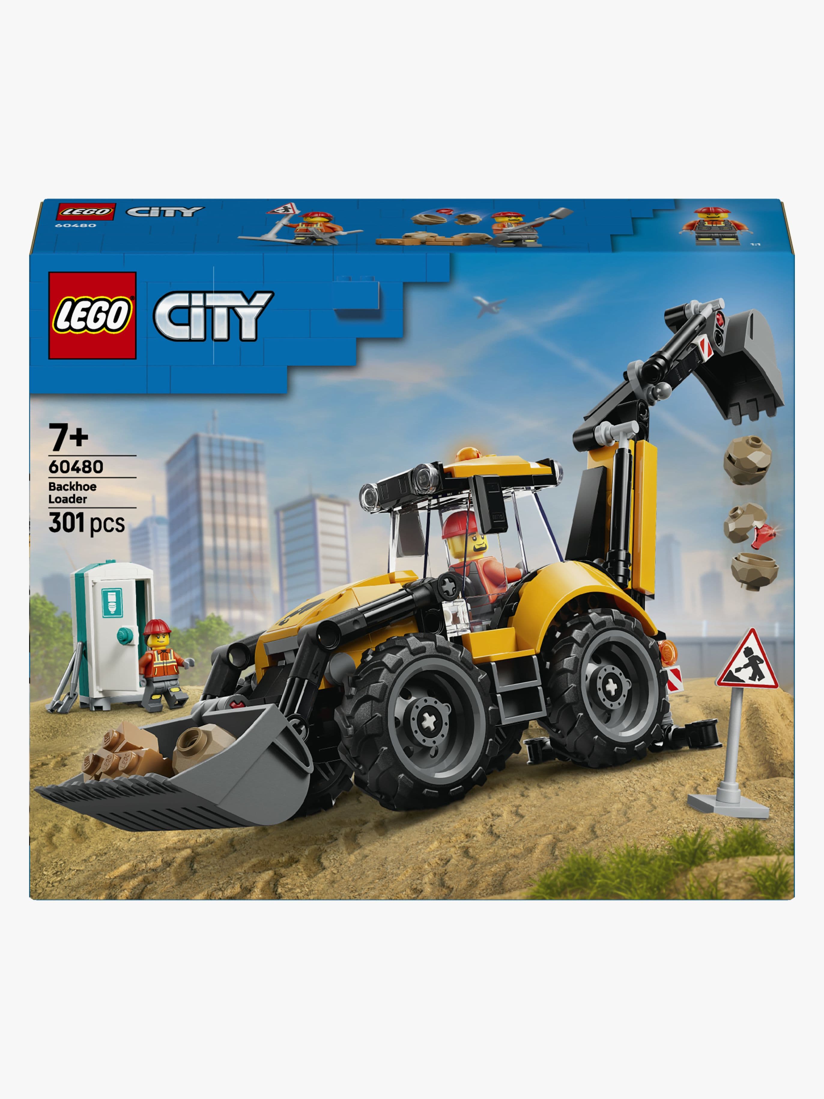 LEGO City 60480 Keltainen traktorikaivuri