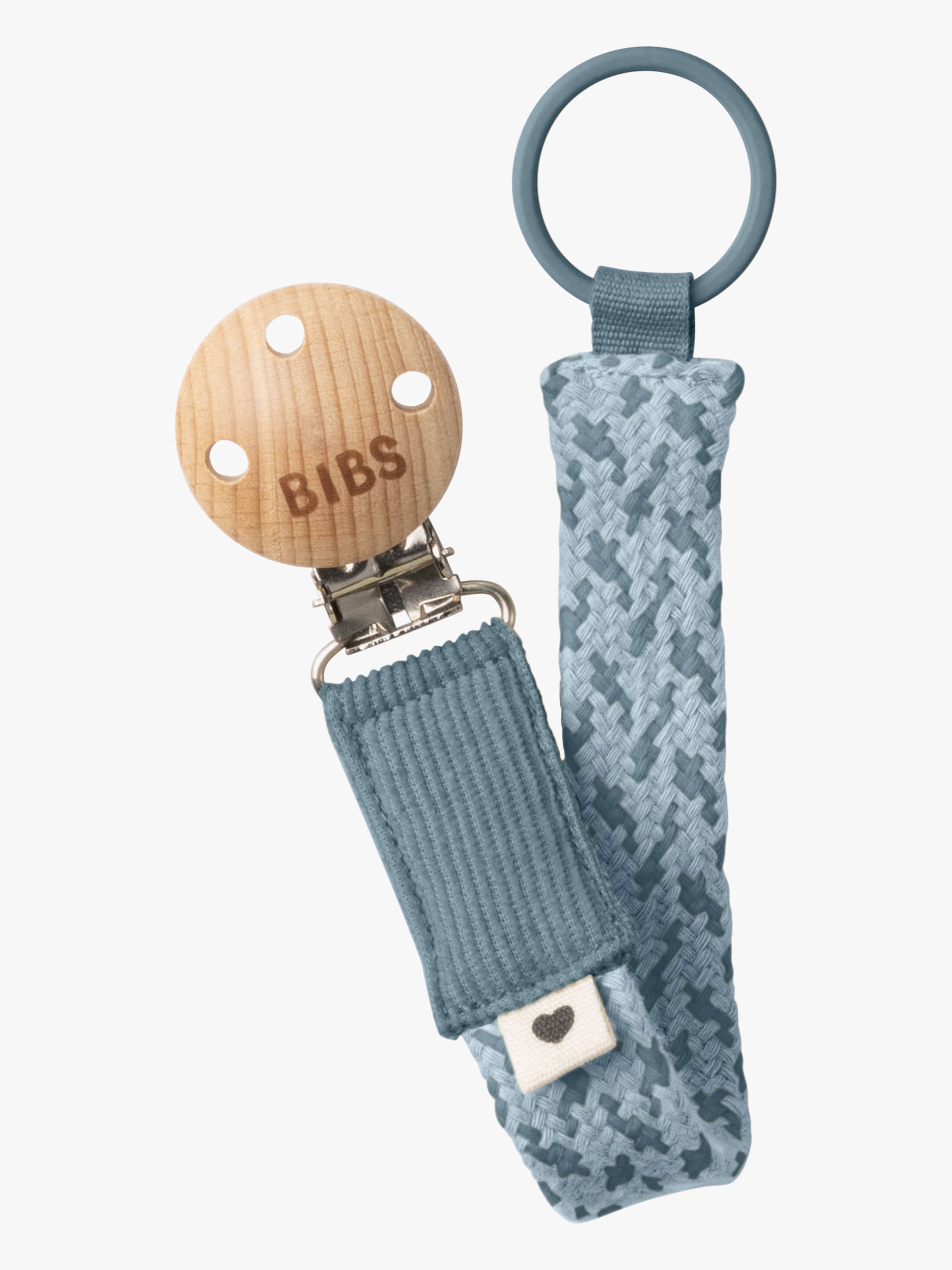 BIBS Pacifier Braid Tuttinauha, Petrol/Baby Blue