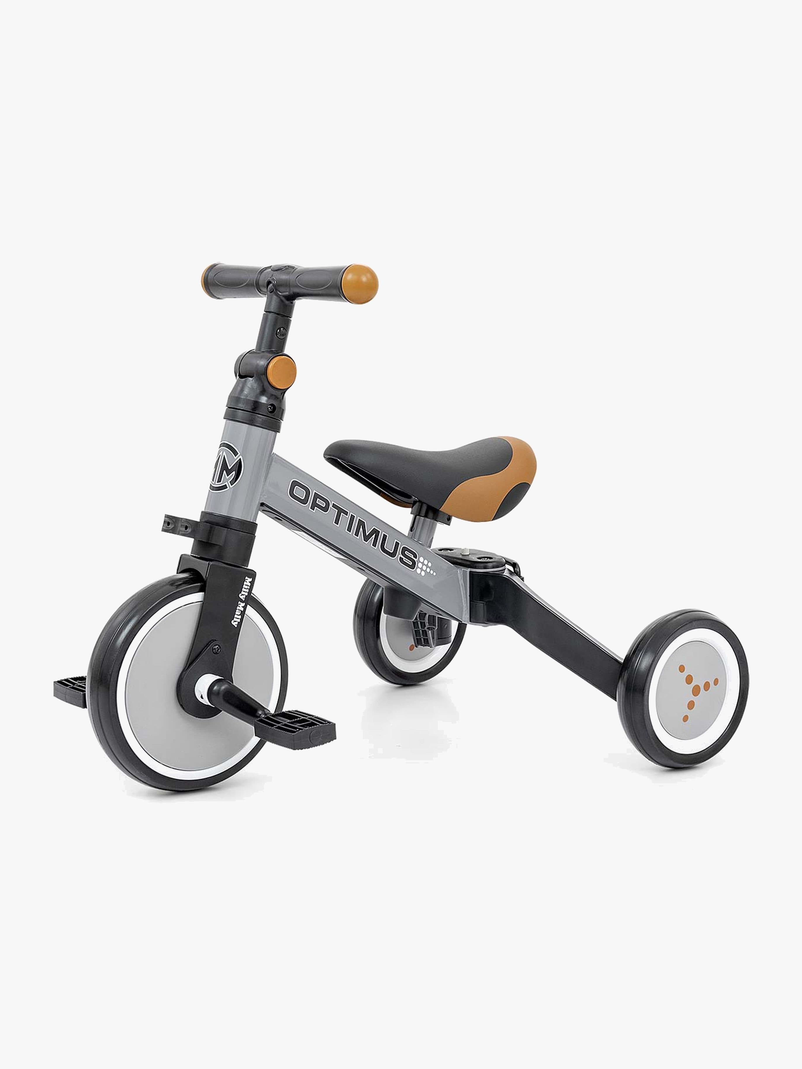 Milly Mally Optimus 3-in-1 Kolmipyörä, Harmaa