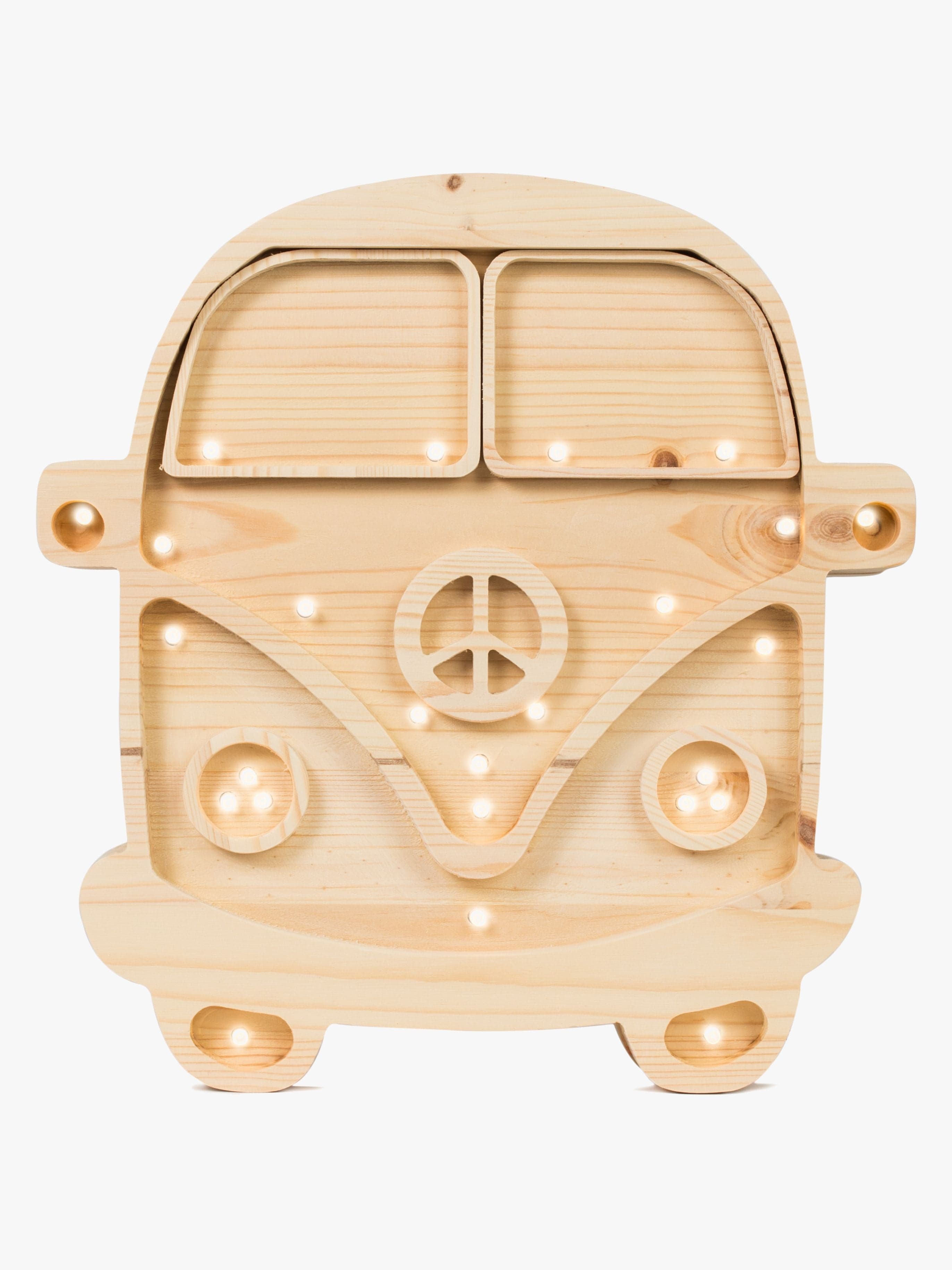 Little Lights Valaisin Pakettiauto, Wood