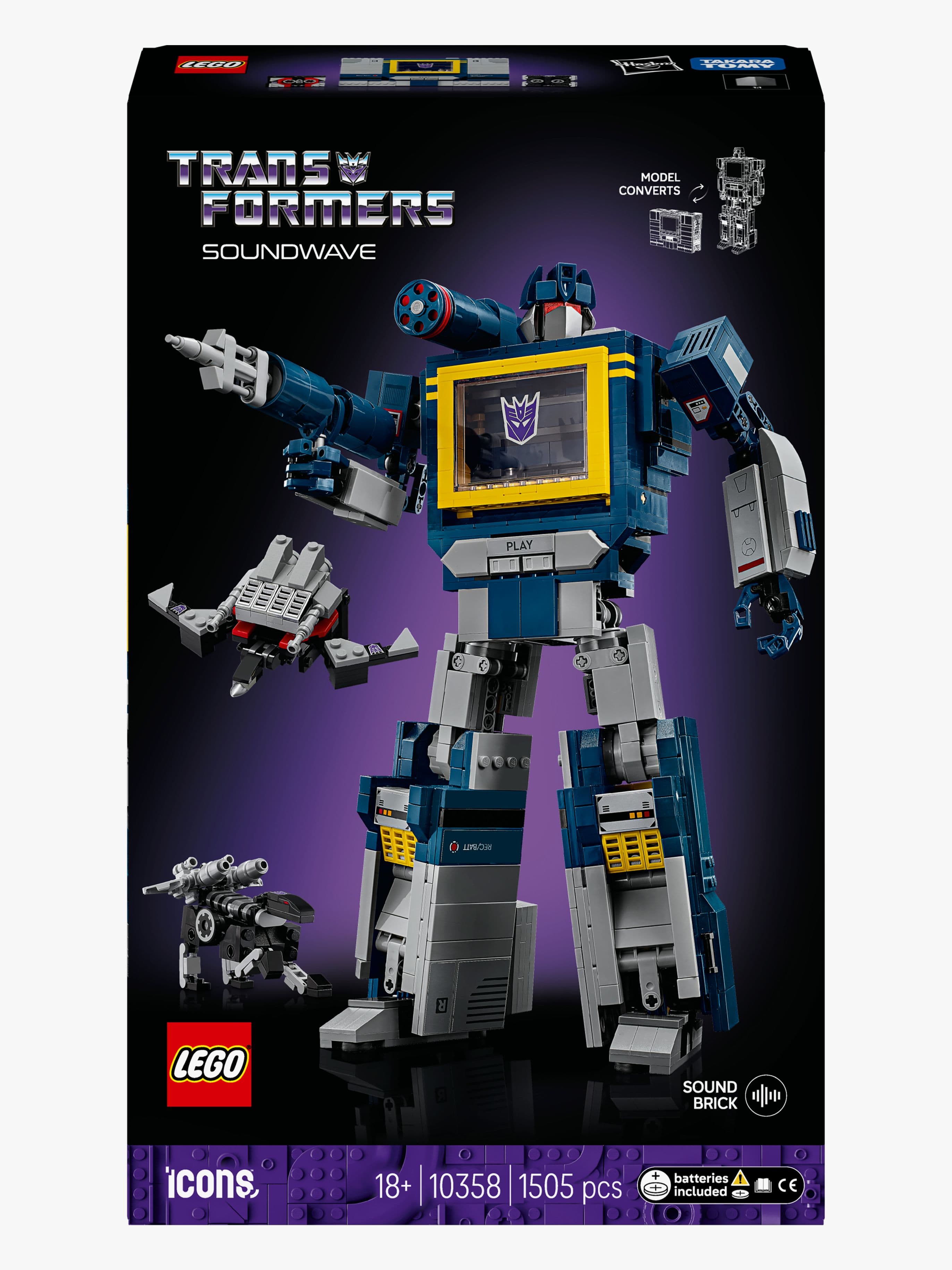 LEGO Icons 10358 Transformers: Soundwave