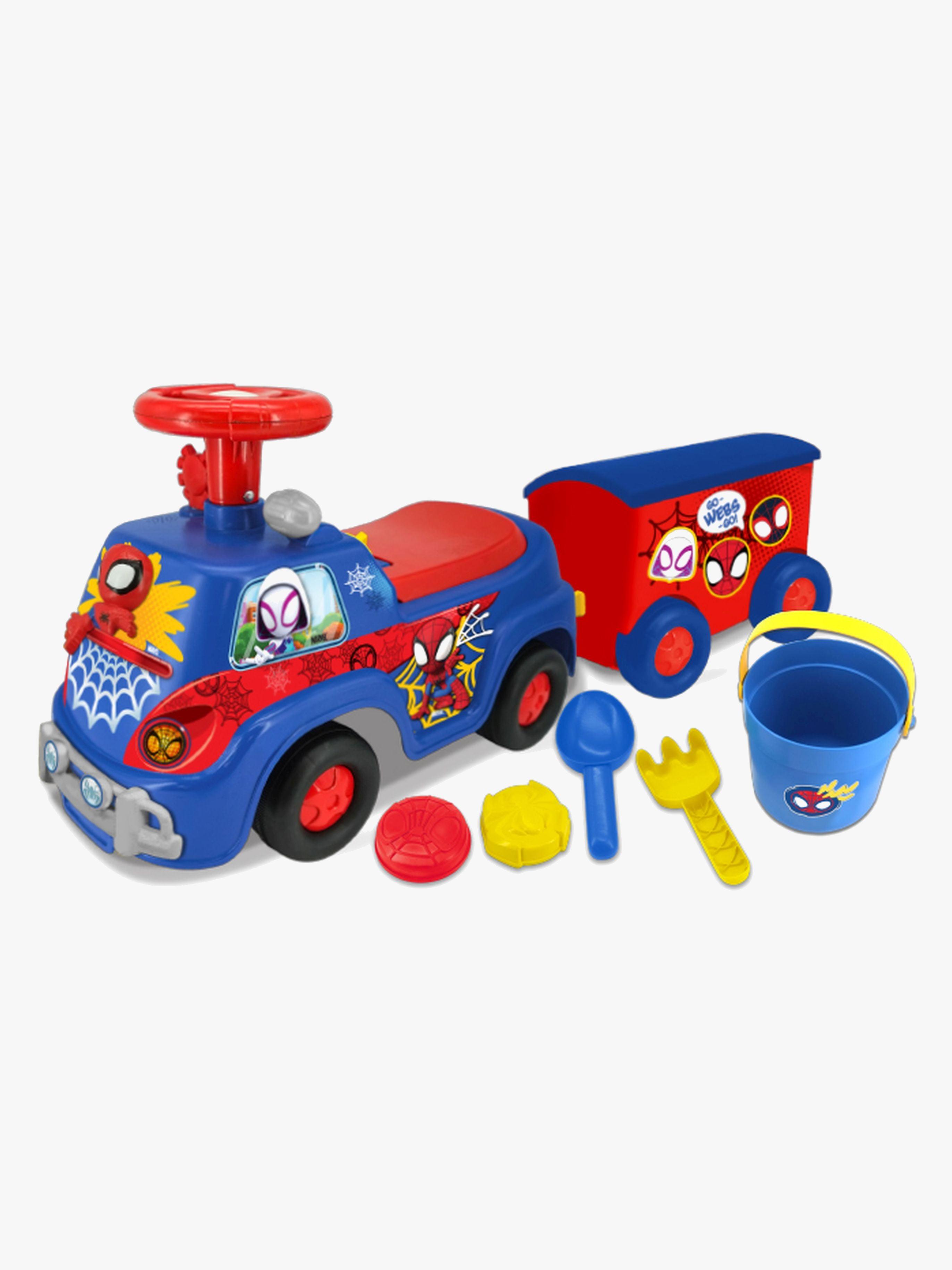 Marvel Spider-Man Lights "'N"' Sounds Potkuauto + Perävaunu
