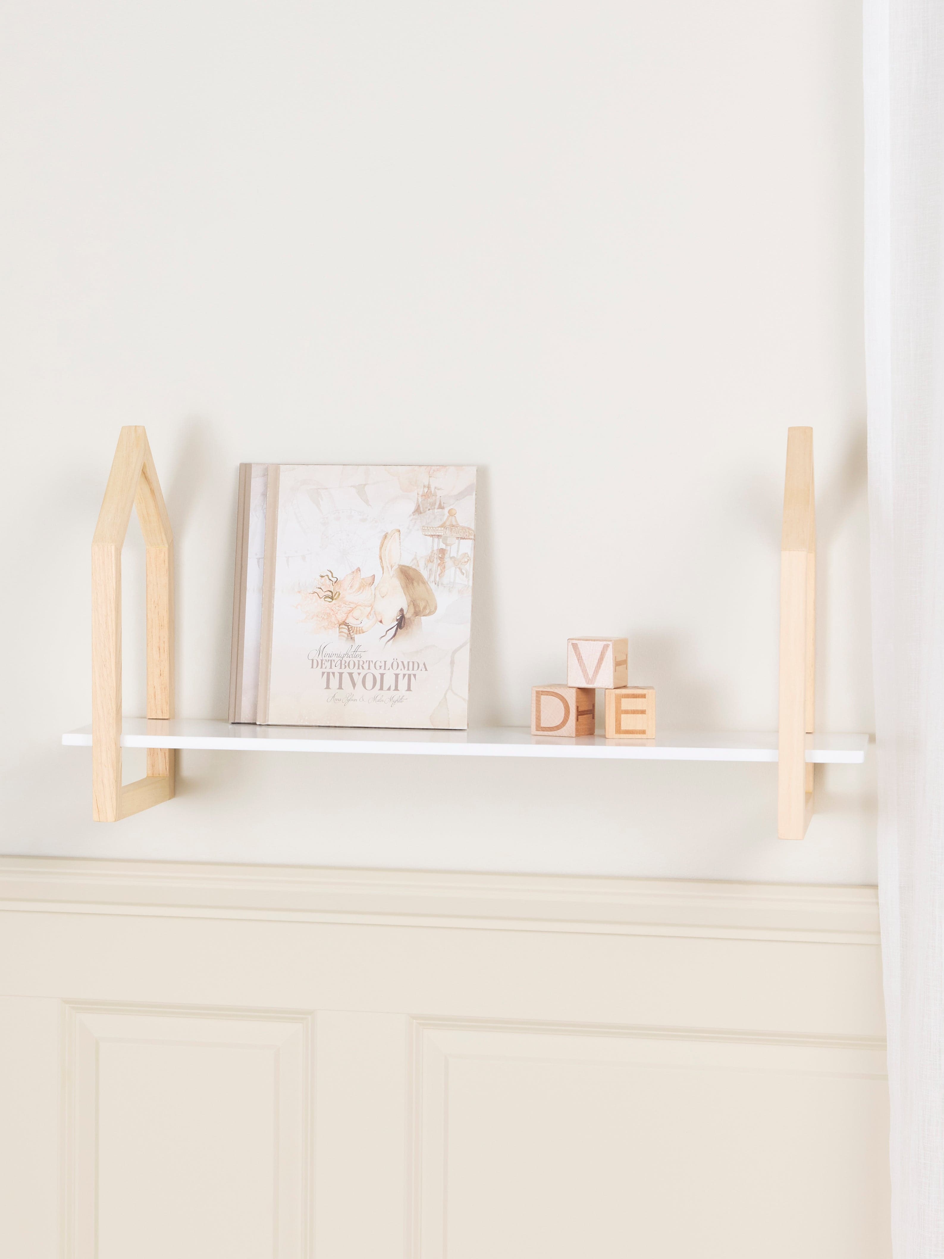 Alice & Fox House of Oslo Seinähylly, Valkoinen/Nature