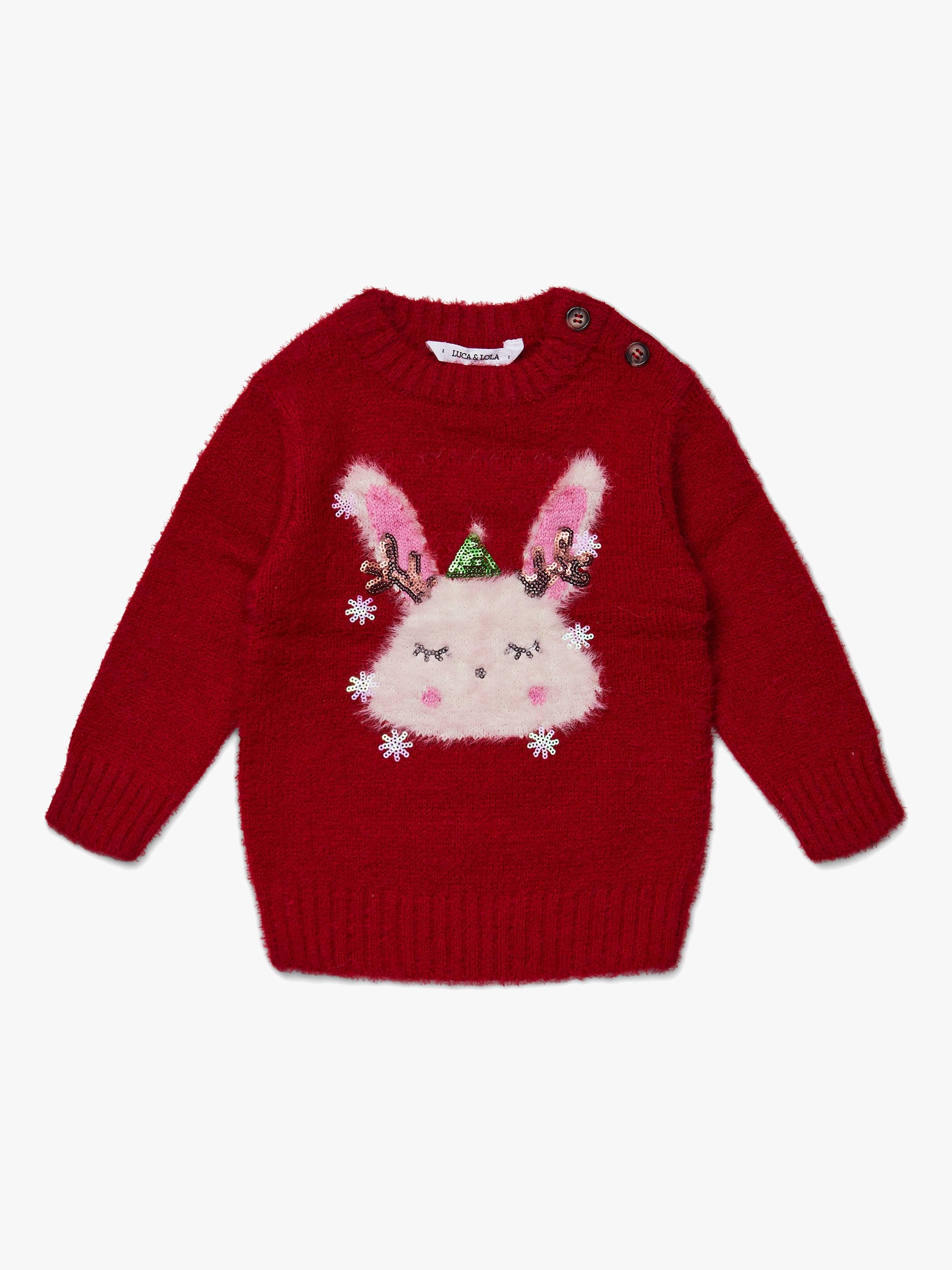 Luca & Lola Paita Winter Bunny, Red 74
