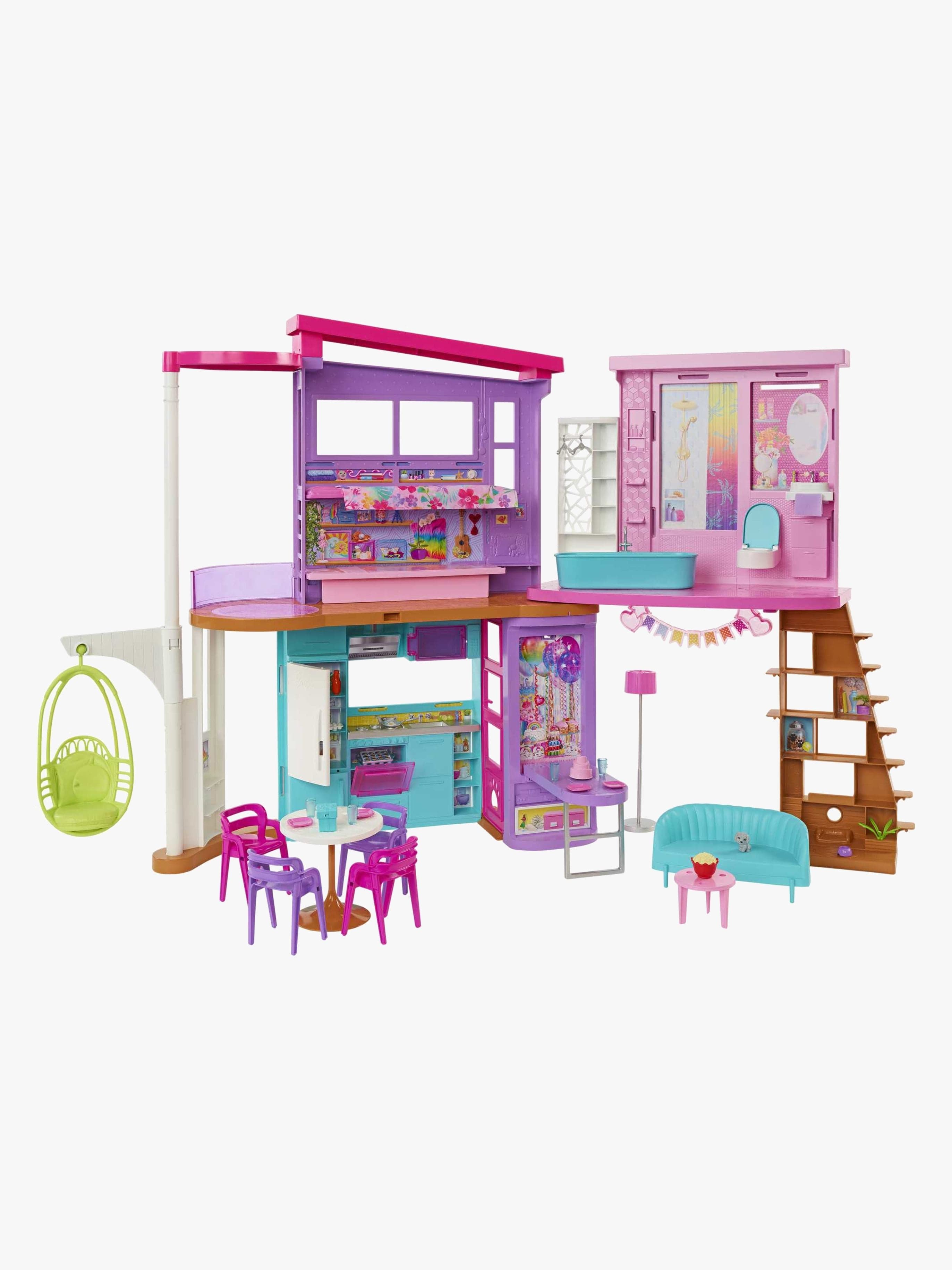 Barbie Malibu Loma-asunto + Huonekalut + Tarvikkeet