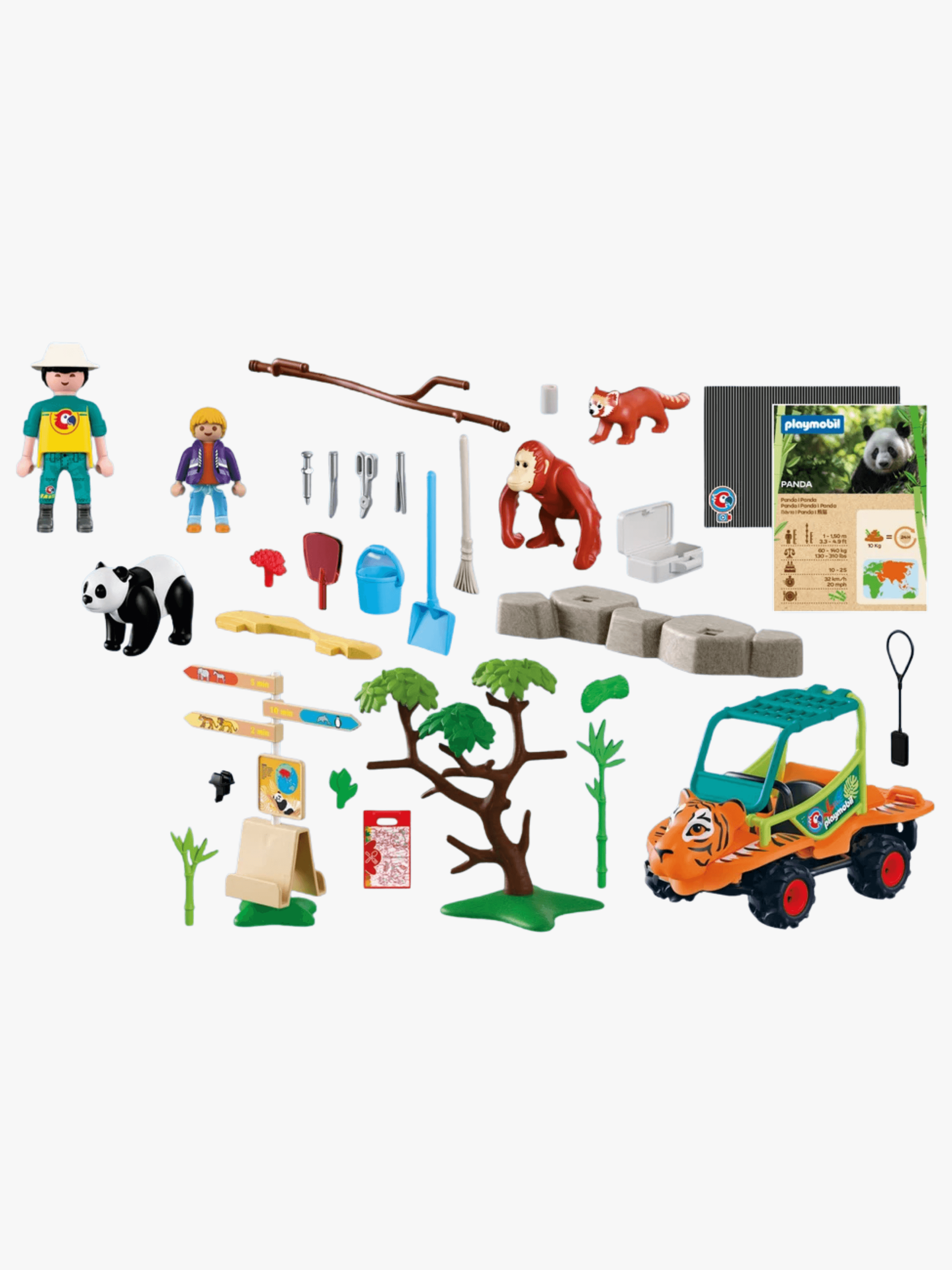 Playmobil Animals & Friends 72072 Eläintarha: Eläintenhoitaja Ja Ajoneuvo