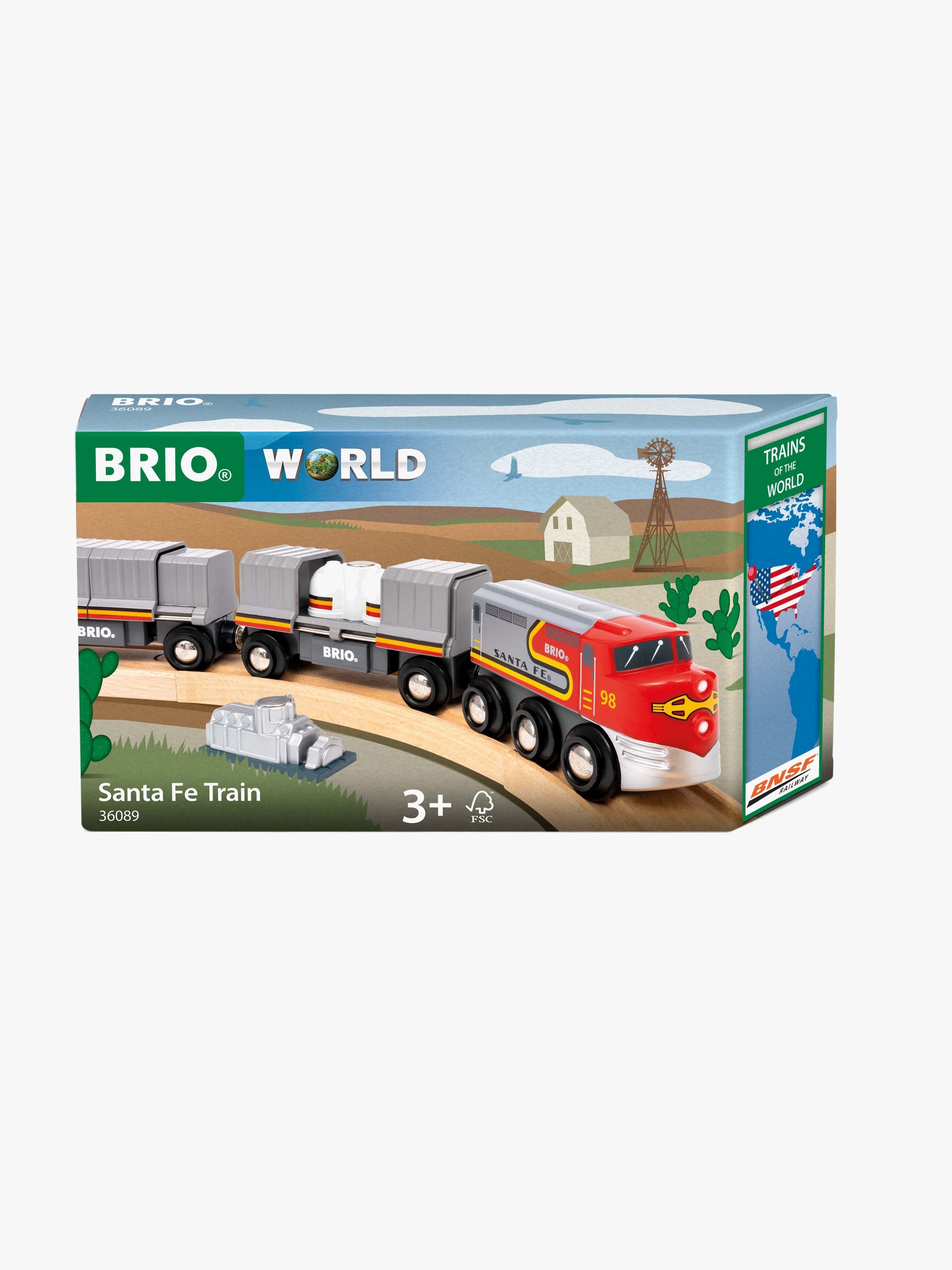 BRIO World 36089 Trains of the World Santa Fe Juna