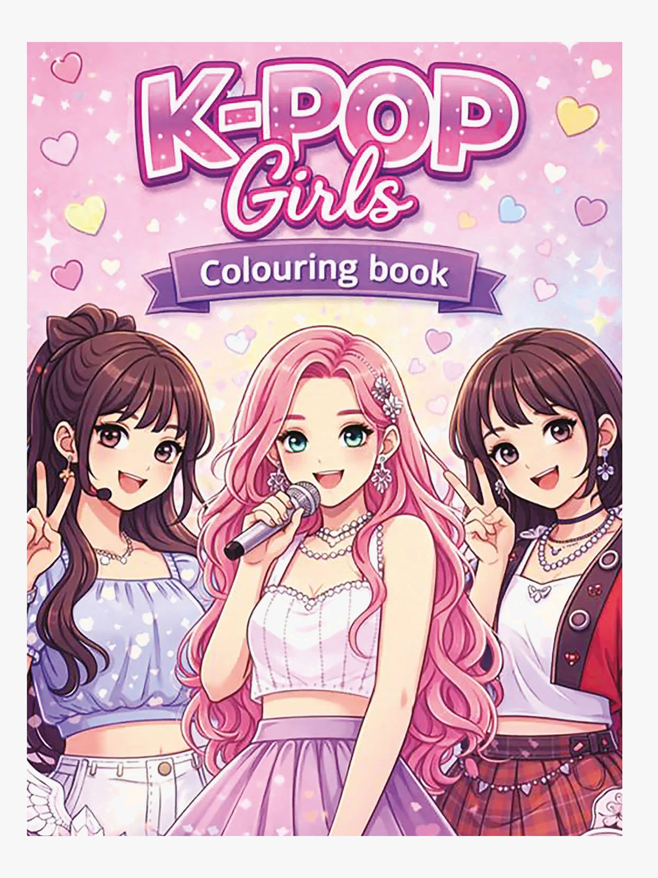 ColoursbyCPH K-POP Girls Värityskirja