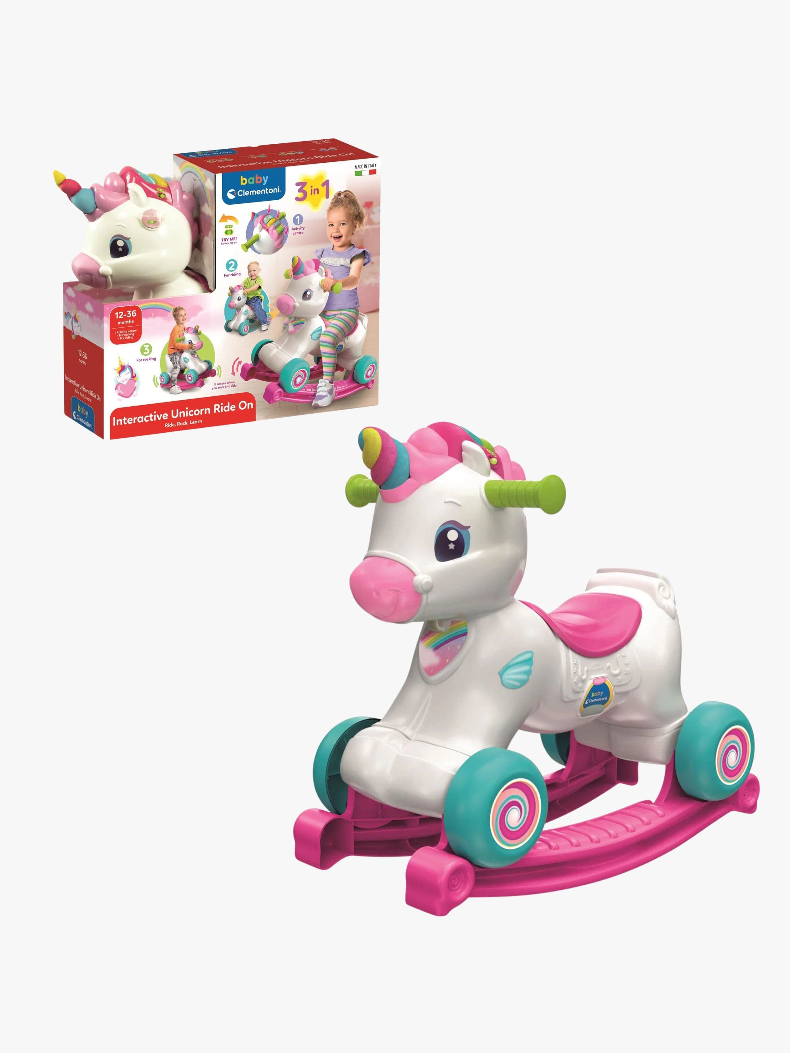 Clementoni Baby Keinuhevonen 3-in-1 Yksisarvinen