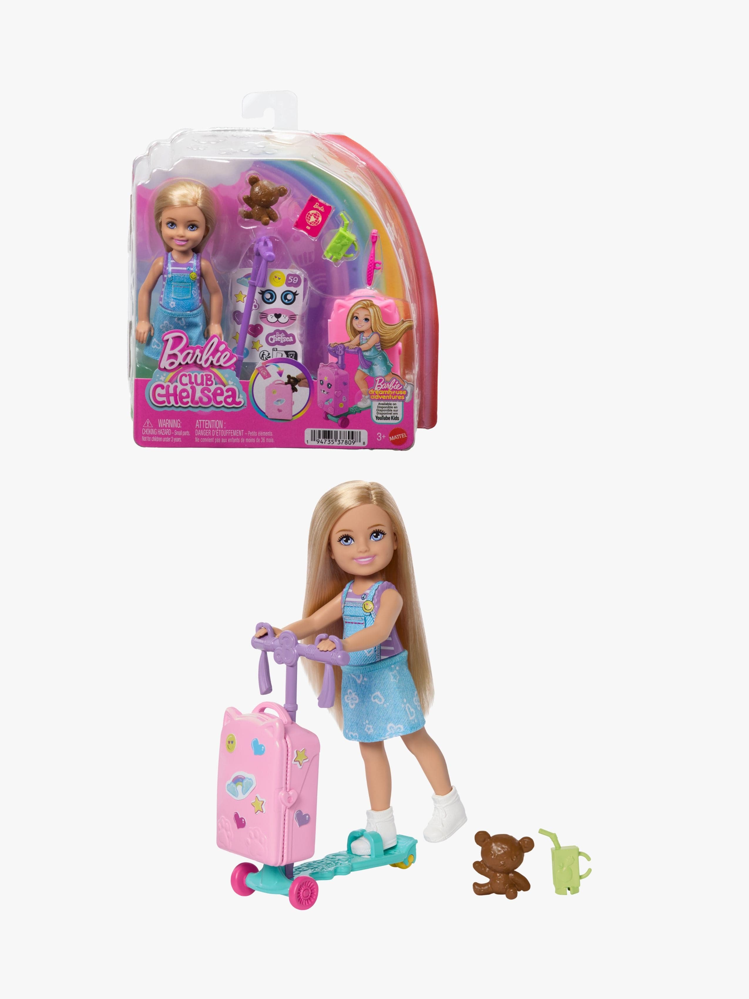 Barbie Leikkisetti Scooter Chelsea