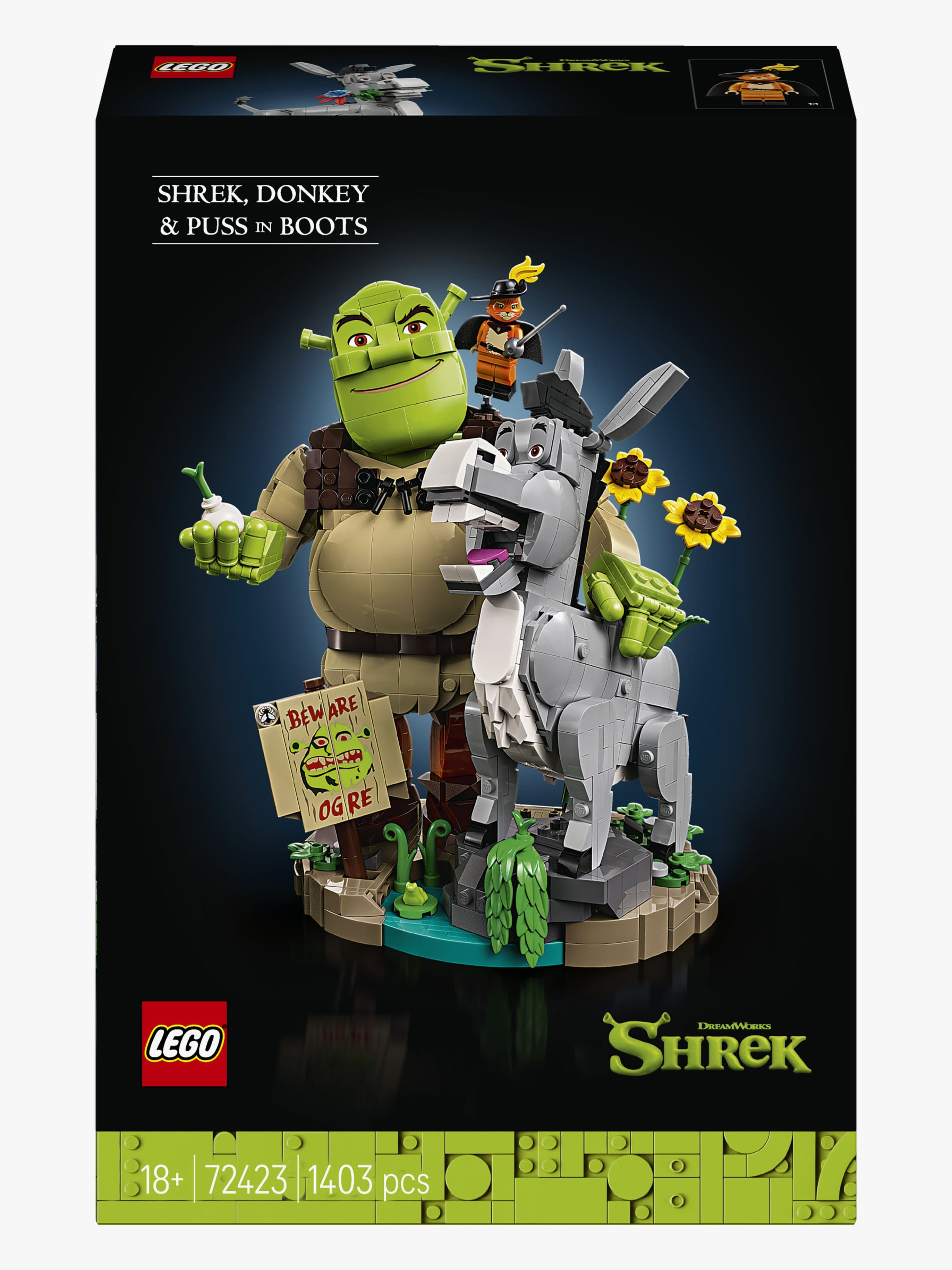 LEGO Shrek 72423 Shrek, Aasi ja Saapasjalkakissa