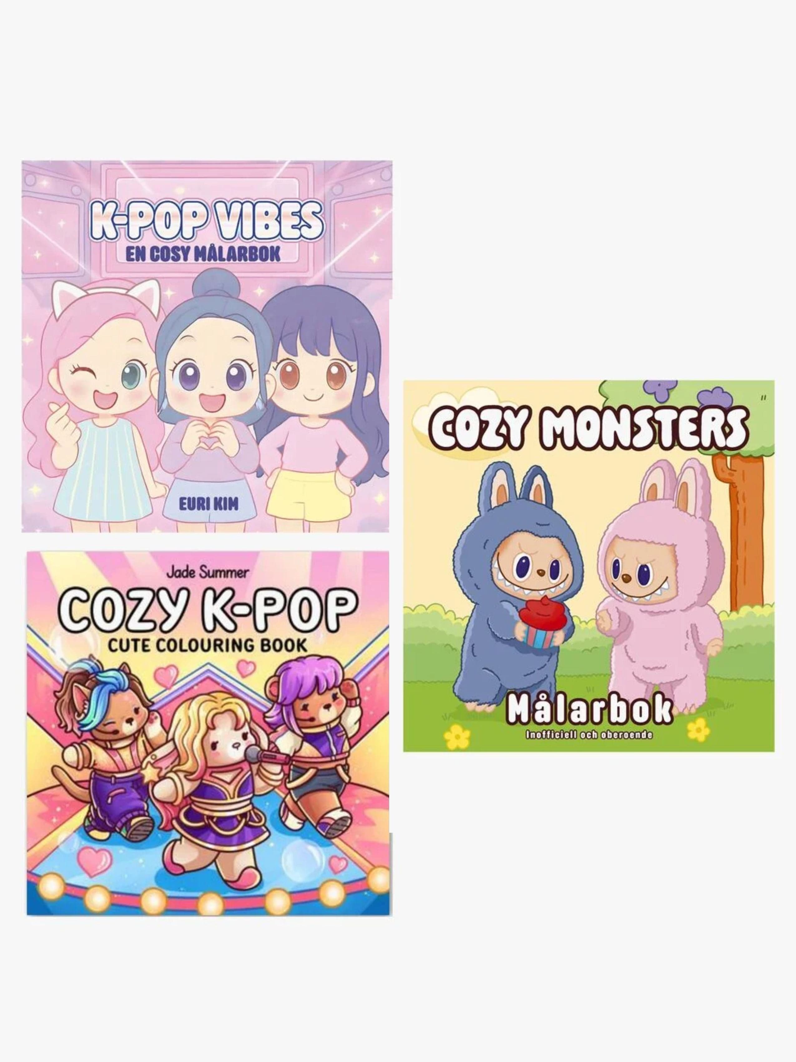 Cozy Värityskirjasetti K-Pop & Monsters_1
