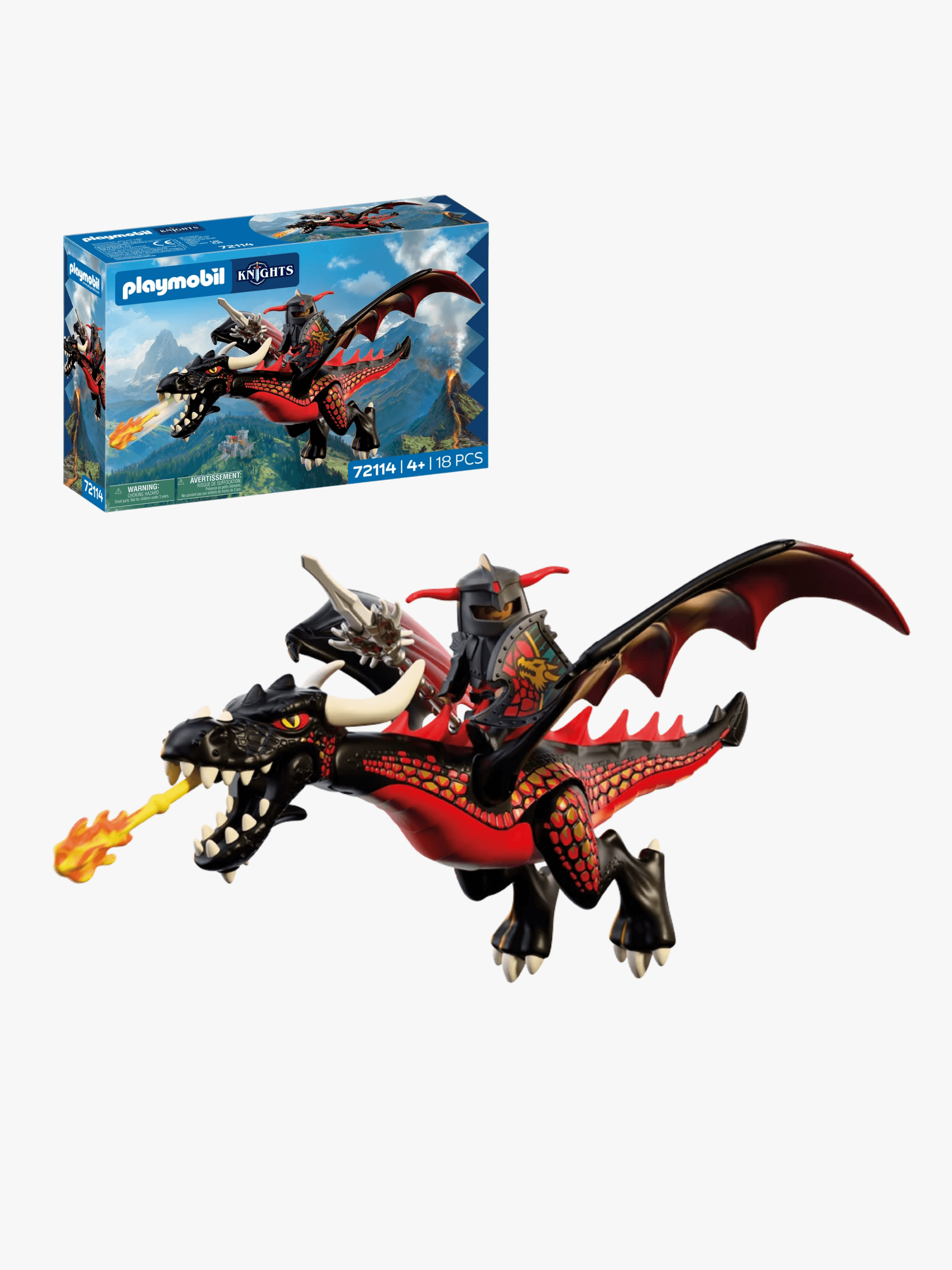 Playmobil Knights 72114 Musta Lohikäärme