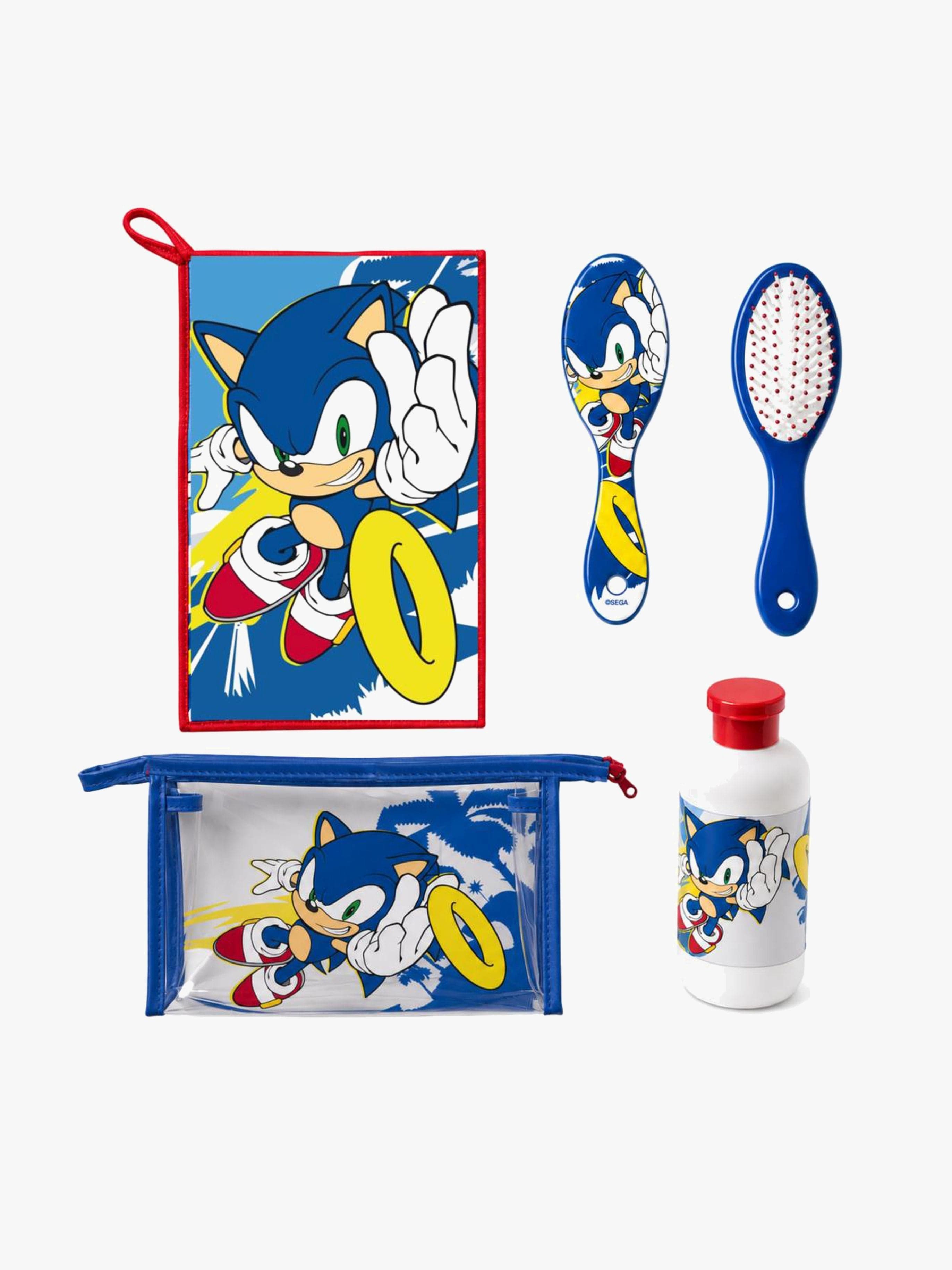 Sonic Toilettilaukku + Pyyhe Hiusharja & Pullo