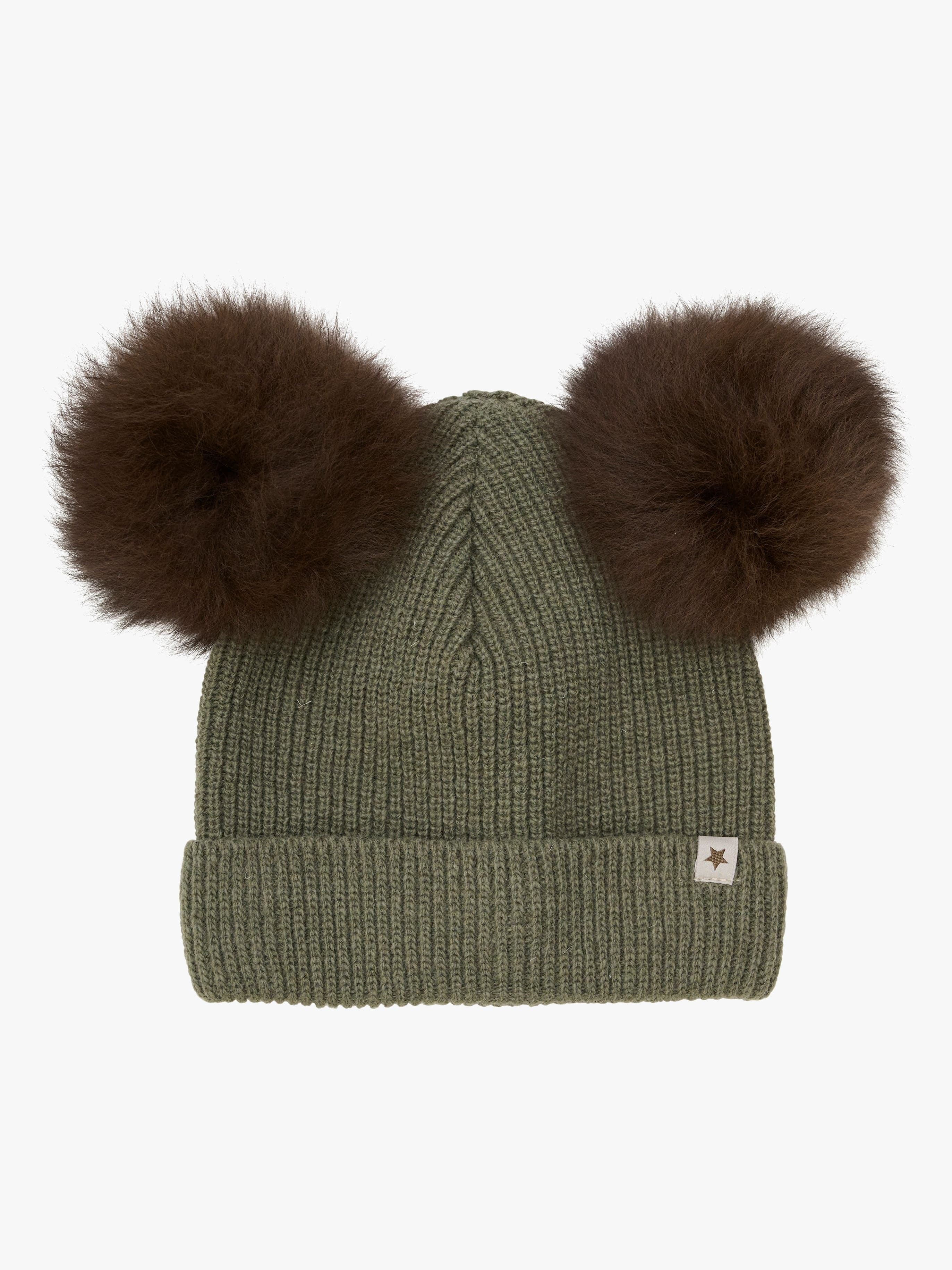 Huttelihut Pipo Merinovilla + Tupsut Alpakka, Beetle, 50