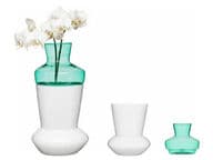 Sagaform Duo vaasi, turkoosi