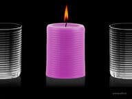 Aihio Aino Aalto® kynttilä, fuksia