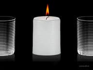 Aihio Aino Aalto -kynttilä, valkoinen