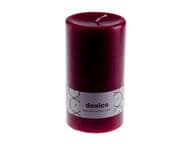 Desico Pöytäkynttilä, 14 cm viininpunainen 3 kpl