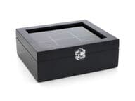 Bredemeijer Ikkunallinen Teelaatikko kuudella lokerolla, musta bambu