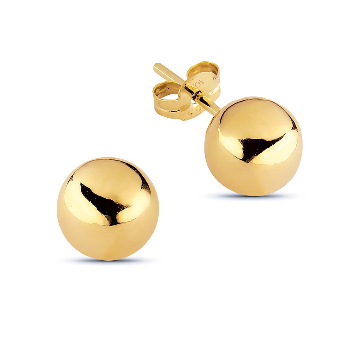 Kultaiset pallokorvakorut, 6mm 100241