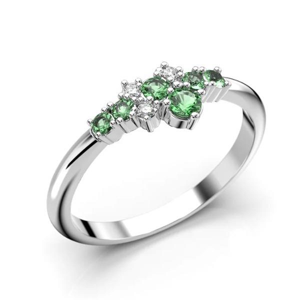 Festive Nelly Green timanttisormus 609-019G-VK