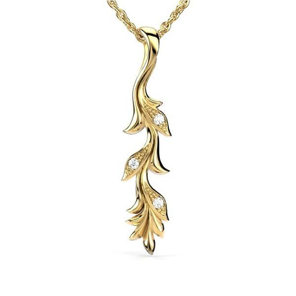 Festive Feeniks Riipus 0,03 ct 14k keltakulta 706-003R-KK