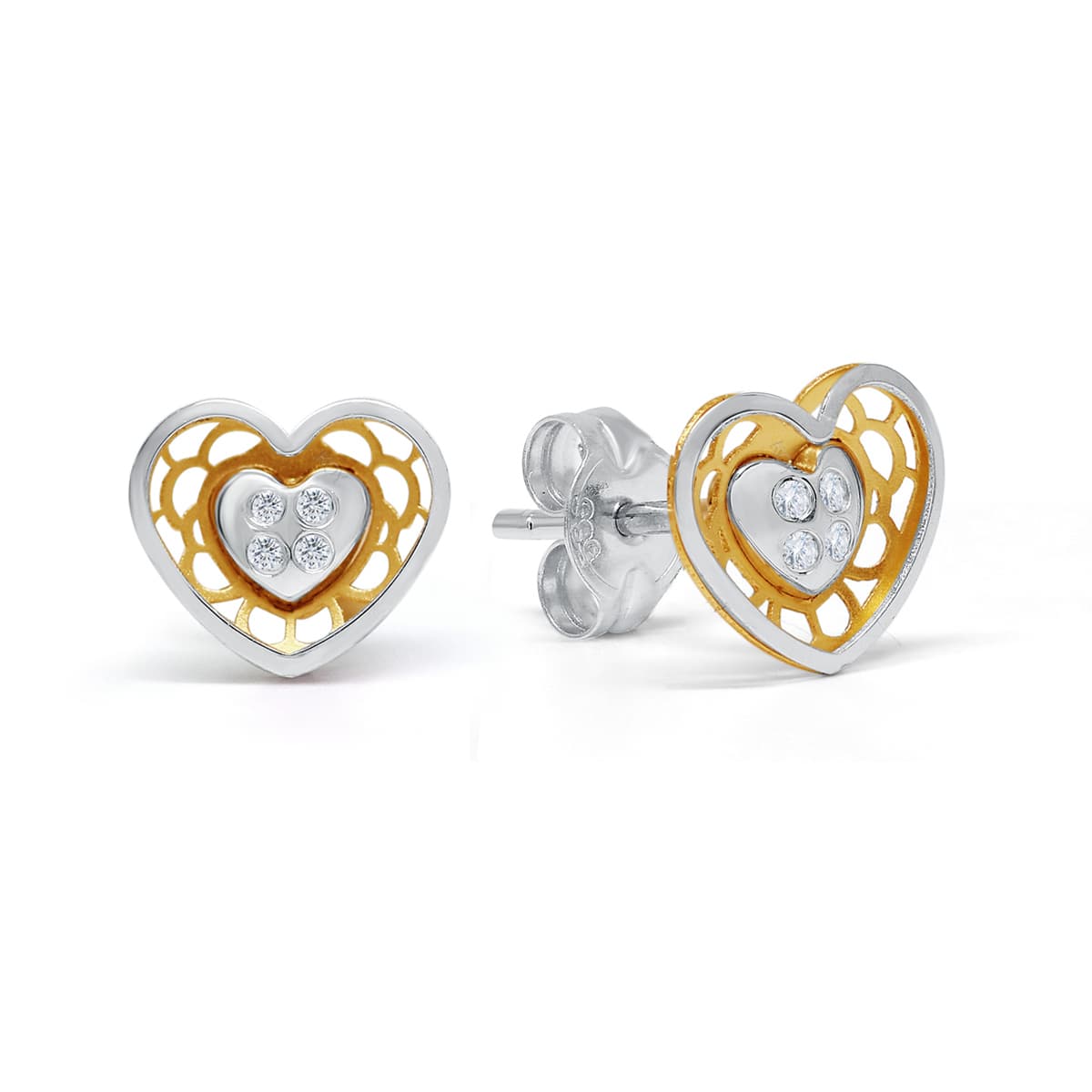 Kultaiset sydänkorvakorut 197731ZYW
