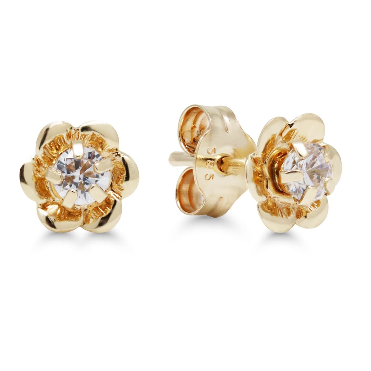 Kultaiset korvakorut, kukka 23-1034Z