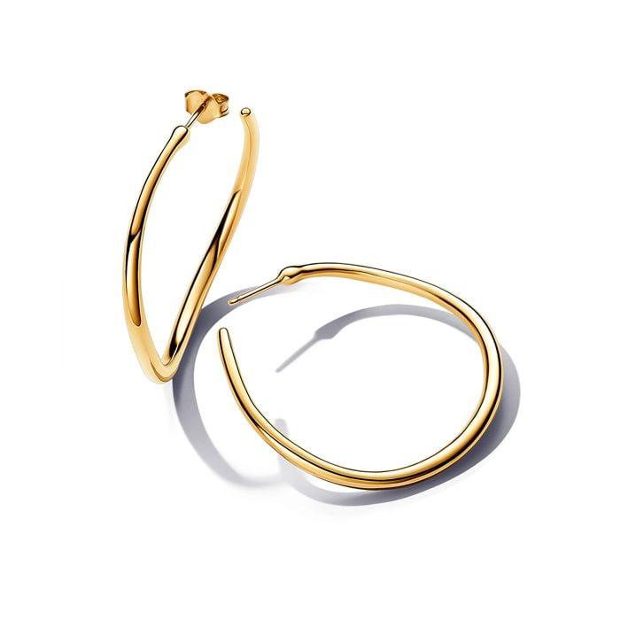 Pandora Organically Shaped 42 mm Open Hoop korvakorut 263299C00