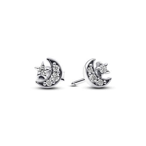 Pandora Sparkling Moon & Star Stud korvakorut 292990C01