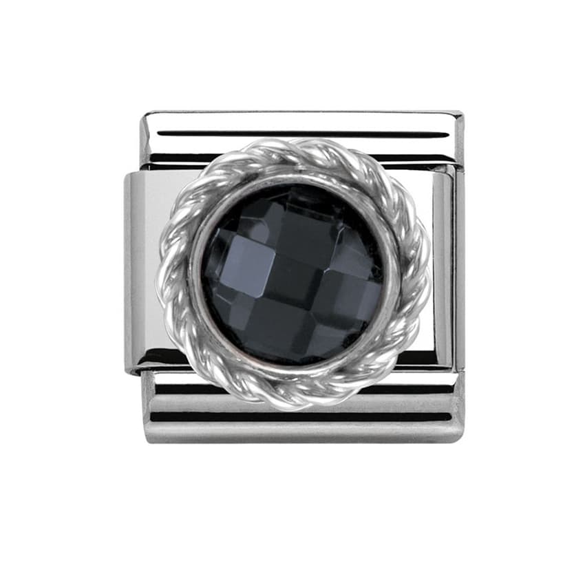 Nomination Classic Silvershine / musta kivi 330601/011