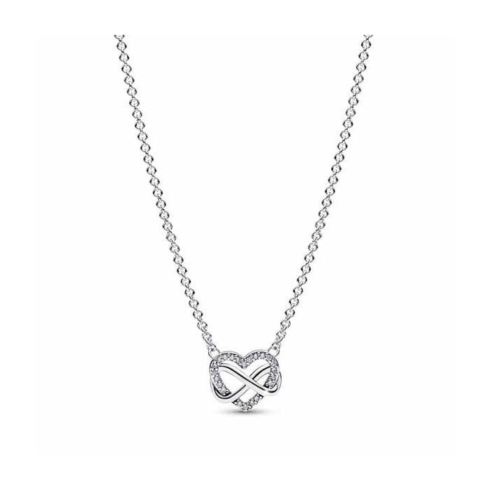 Pandora Sparkling Infinity Heart kaulakoru 392666C01