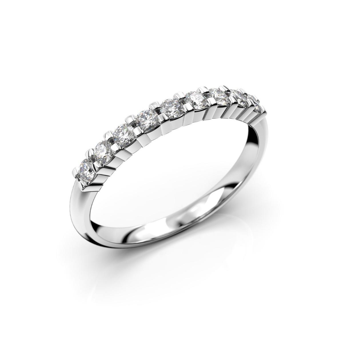 Festive Sophia Half Round timanttisormus, platina 422-027-PT
