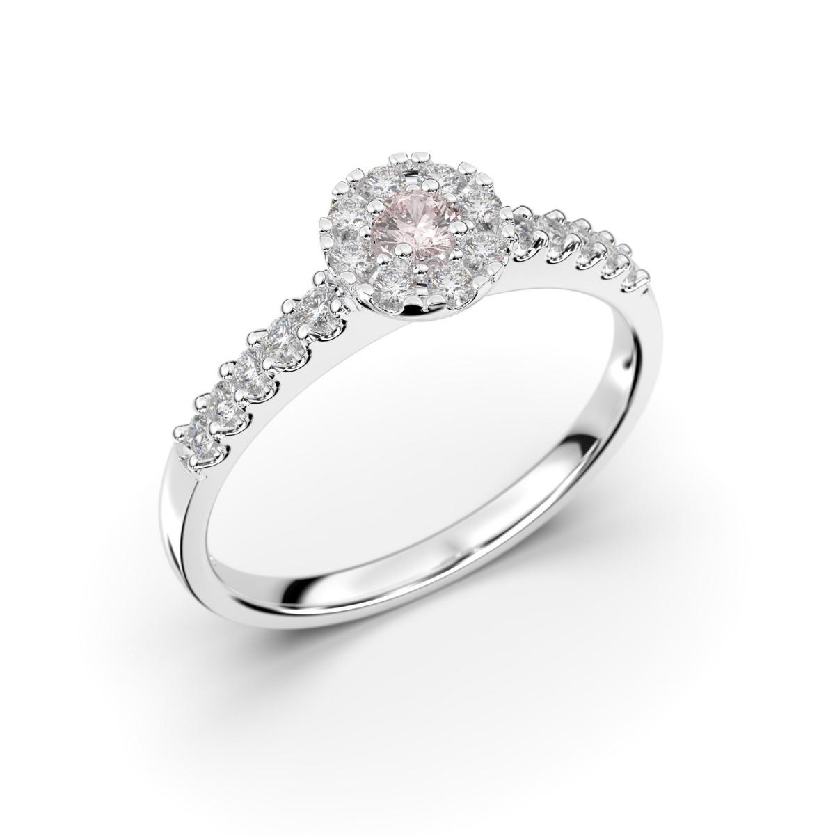 Festive Bella Morganiitti timanttisormus, platina 607-025M-PT
