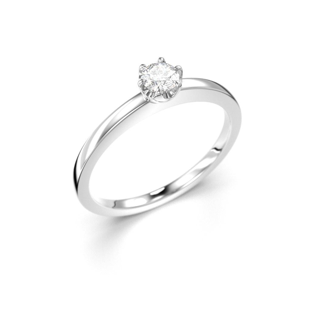 Festive Adele timanttisormus, platina 651-015-PT