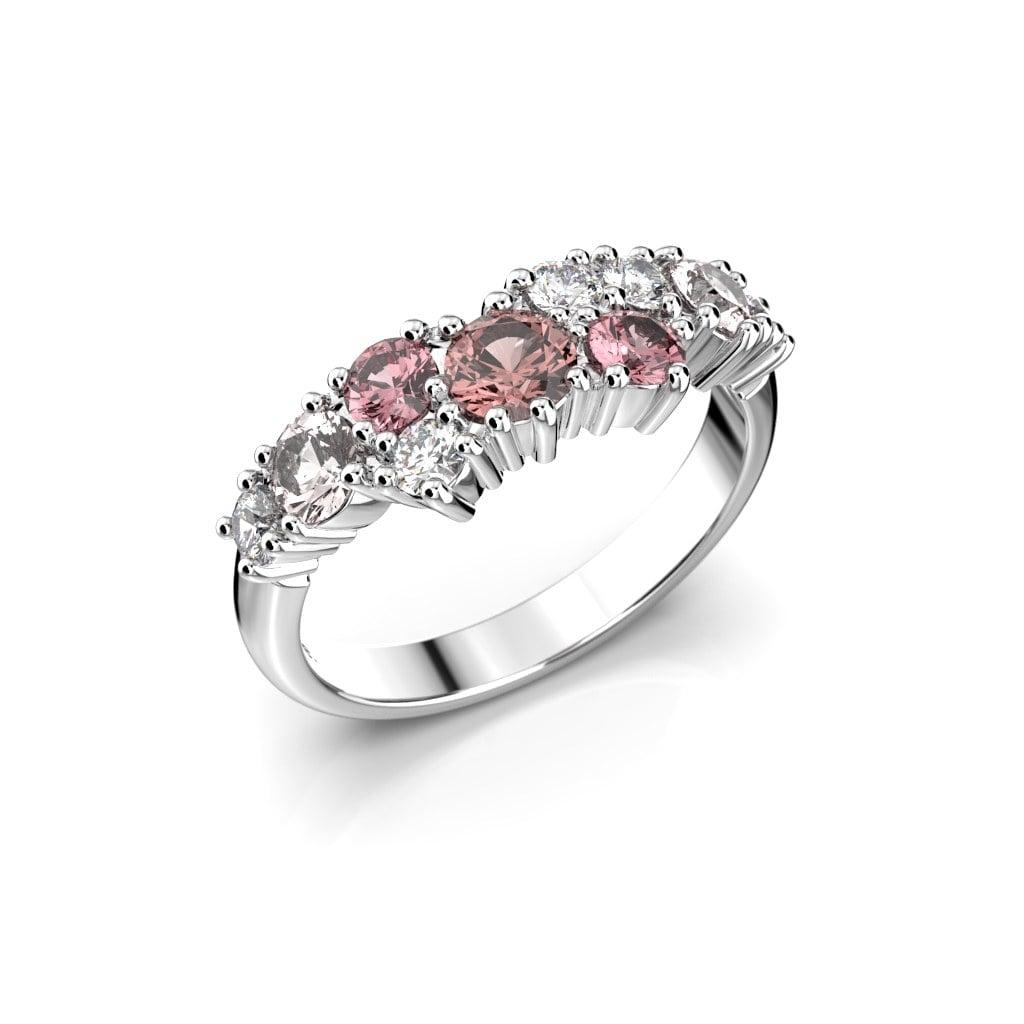 Festive Nadja Grand Pink timanttisormus, valkokulta 669-105P-VK
