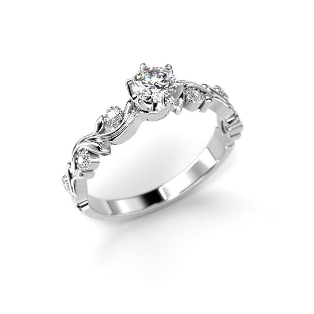 Festive Feeniks Lux Briljant timanttisormus, platina 713-036-PT
