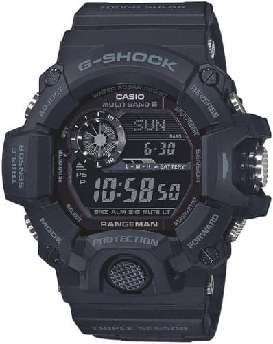 Casio G-Shock Black-Out Rangeman Solar -rannekello GW-9400-1BER