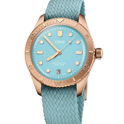 Oris Divers Sixty-Five Cotton Candy, sininen 01 733 7771 3155-07 3 19 02BR
