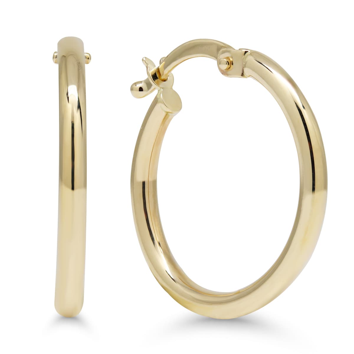 Kultaiset korvarenkaat 19mm E-6042