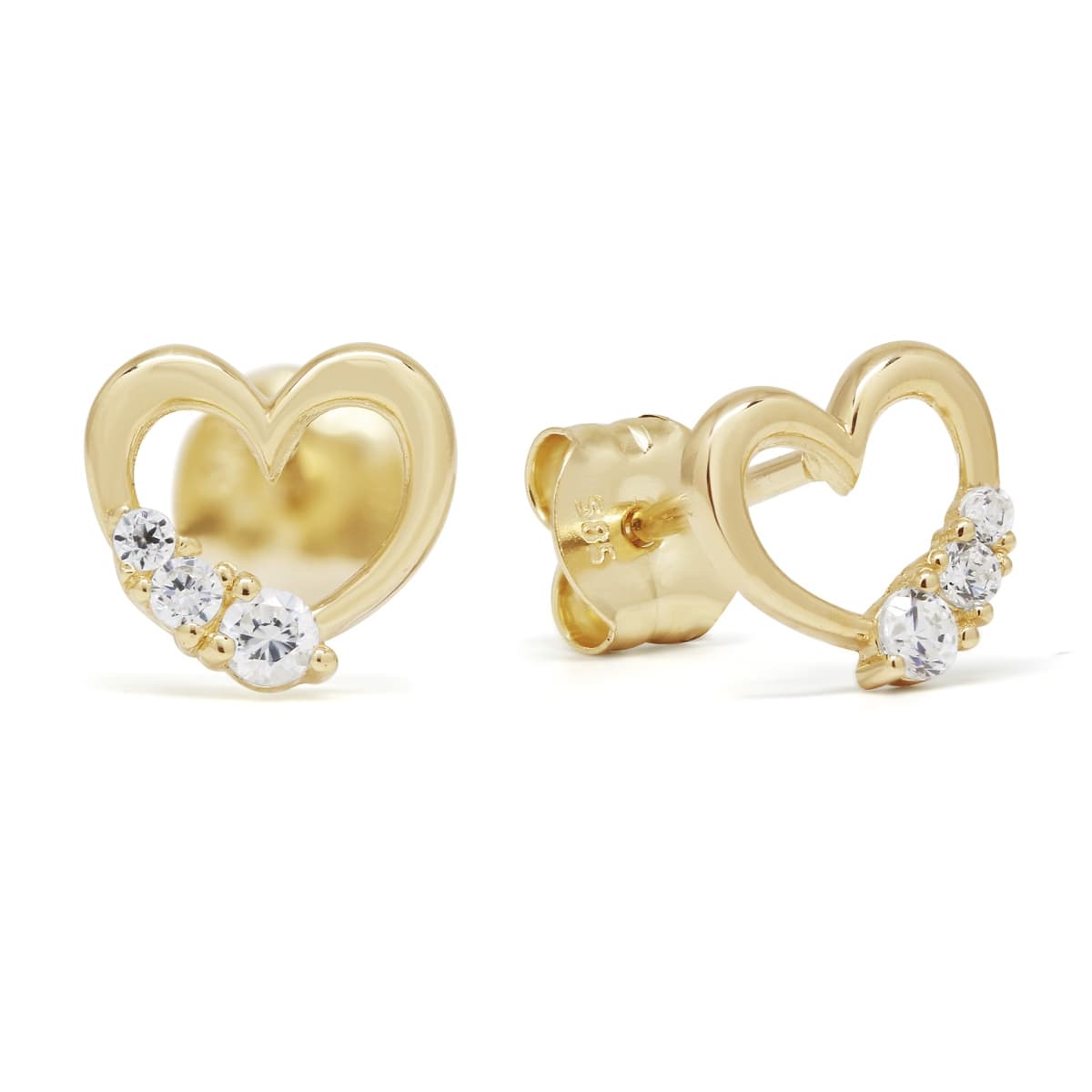 Kultaiset sydänkorvakorut K-E37622Z