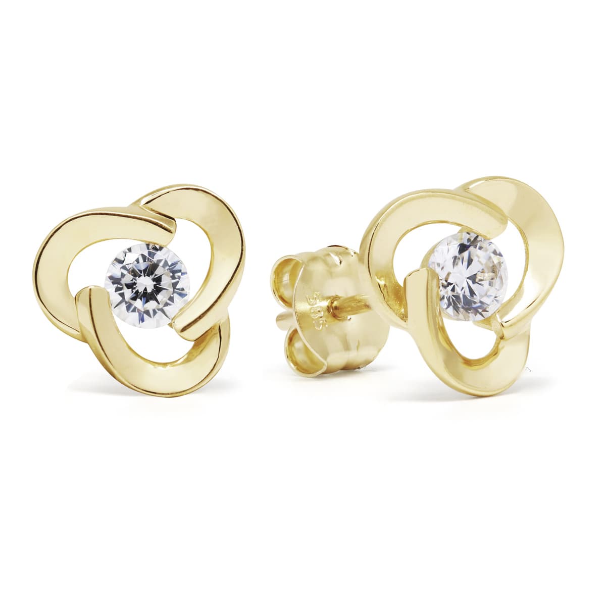 Kultaiset korvakorut, kukka K-E92015Z