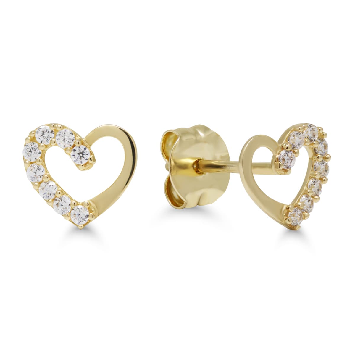 Kultaiset sydänkorvakorut K-E97397Z