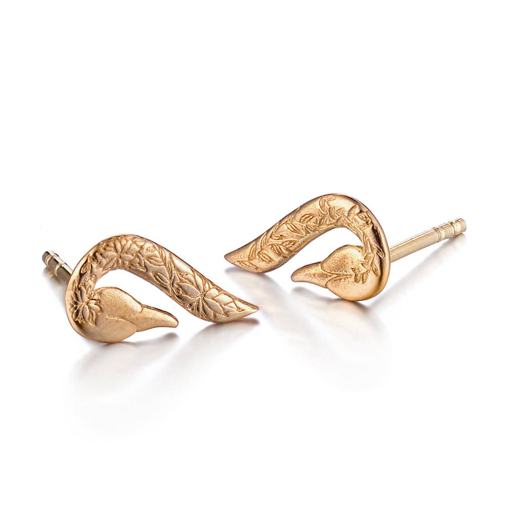 Lumoava Joutsenet korvakorut 14K L74230800000