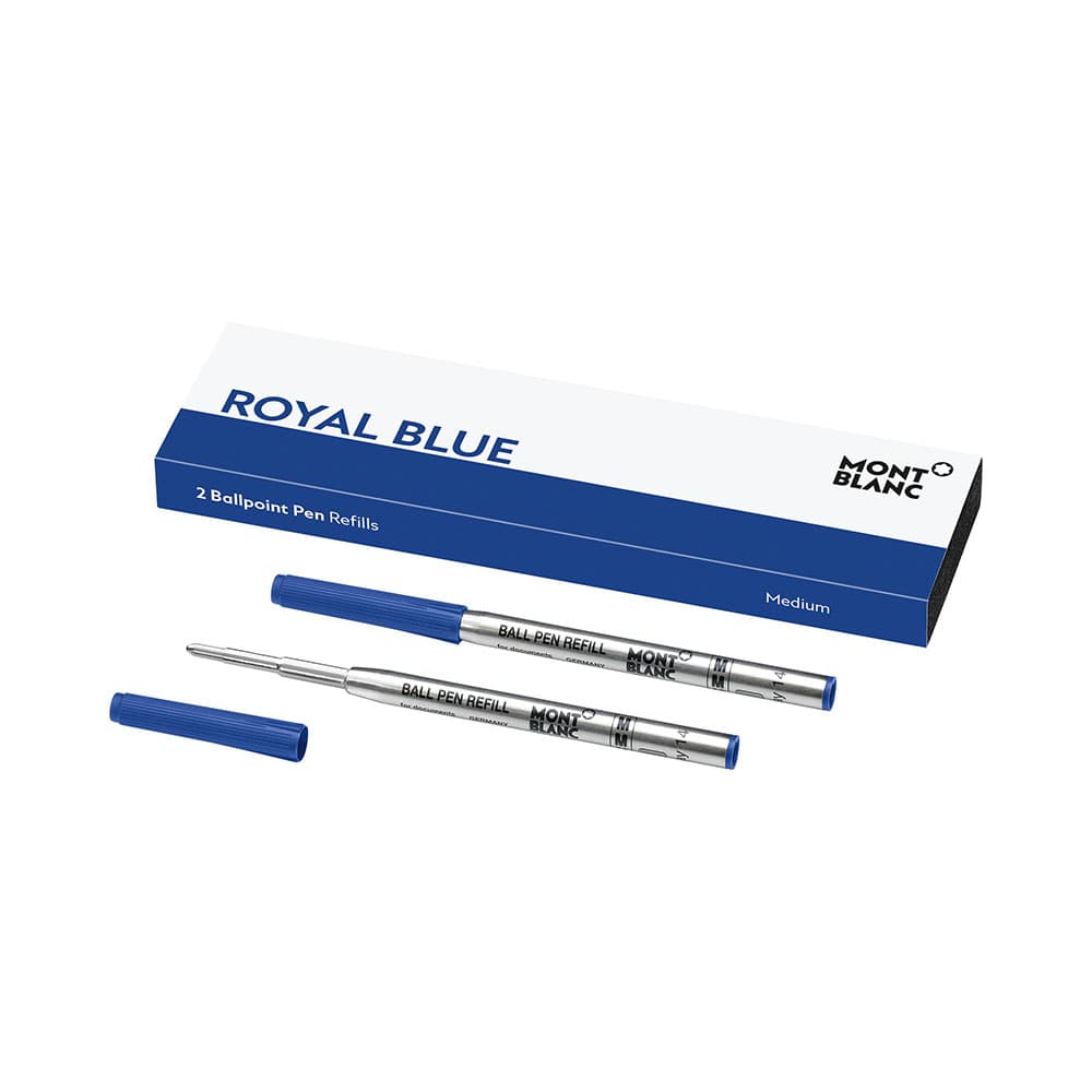 Montblanc Ballpoint täyte, Medium Royal Blue / 2kpl MB128214
