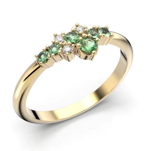 Festive Nelly Green timanttisormus 609-019G-KK